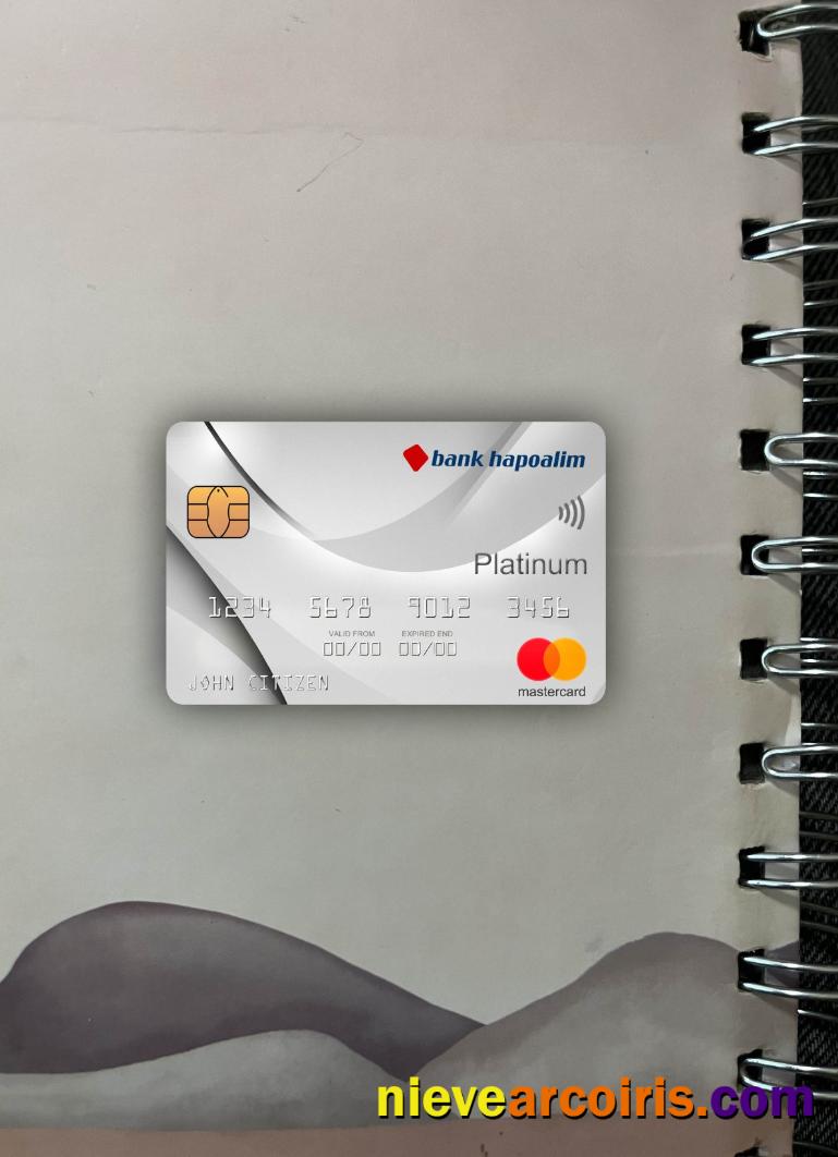 Israel Bank Hapoalim bank mastercard platinum photolook